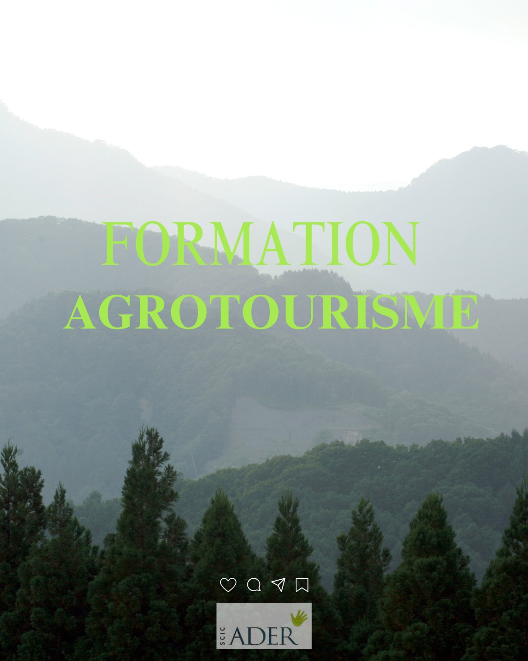 🚜 Formation Agrotourisme 2025 – Démarrage le 10 mars à Jurançon ! 🌱
🔔 Il ne reste plus que 3 places ! Ne laissez pas passer cette opportunité !
📅 Date : 10 mars 2025
📍 Lieu : Jurançon
C’est le moment de plonger dans l’univers passionnant de l'agro-tourisme et de booster vos compétences ! 🌿🍇
💡 Inscrivez-vous rapidement avant qu’il ne soit trop tard !
📧 Contact : formation@aderscic.fr
📞 Tél : 05 59 40 24 47
Rejoignez-nous pour une expérience enrichissante et découvrez tout ce que l’agro-tourisme a à offrir !
#Agrotourisme #Formation #ADER #Jurancon #Inscription #DéveloppementDurable #Opportunité