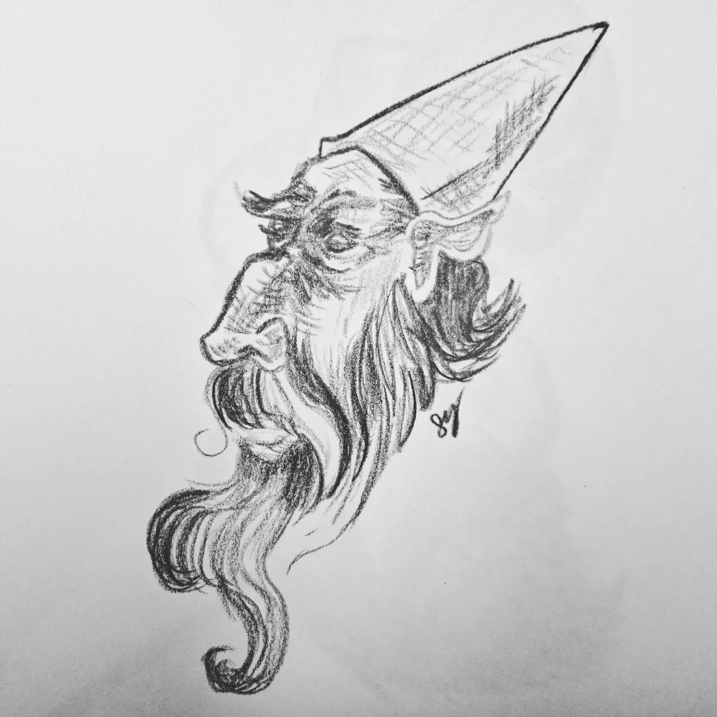 I #mustache you a question... when you find yourself at a crossroads, do you go, right? Or do you go left?
Just a very quick sketch before church started. Color lead mechanical pencils.
#beard #mustache #fantasycharacter #whichwaydowego #decisons #pathway #sketching #artsketch