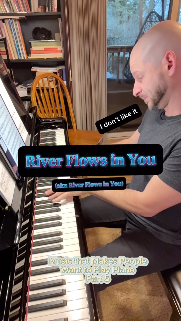 It’s fine. FINE. It’s a pretty piece that somehow has become one of the most popular modern piano pieces on the world. I don’t get it. But yeah, get good enough and I’ll let you learn it, or whatever…greshampianolessons.com
(I actually didn’t know that this song is almost 25 years old!)
The piece: “River Flows in You” - Yiruma
.
.
.
.
#pianolessons #piano #pianoteacher #music #musiclessons #riverflowsinyou #musiceducation #portland #gresham #happyvalley #nonononononono