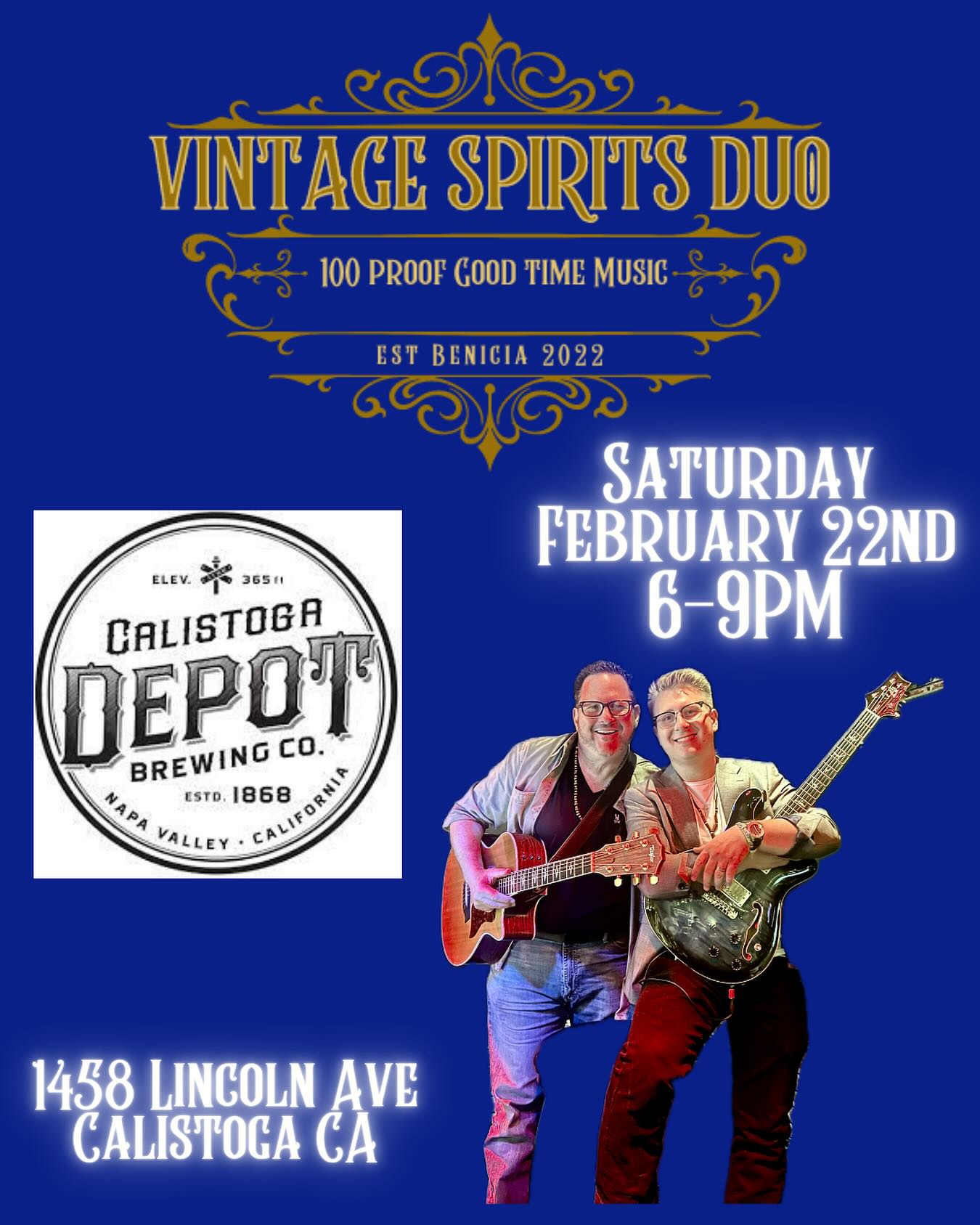 The VS Duo is at @calistogadepot on February 22nd!!