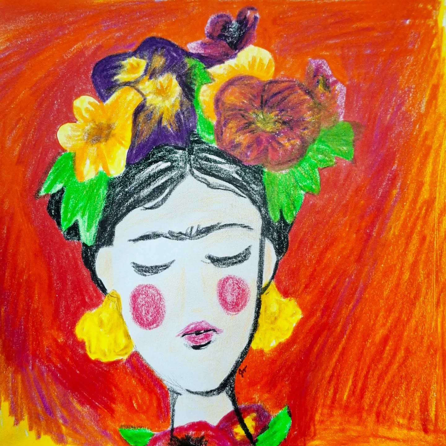 Sunday Doodles. Colored pencils on paper. I haven't had much time for any art. It seems quick sketches on Sunday are the only ones I can get out lately. *le sigh*
#sundaydoodle #sketchysketch #doodlelove #friedakahlo #frieda #brightcolors #boldcolors #art #letthebirdsout