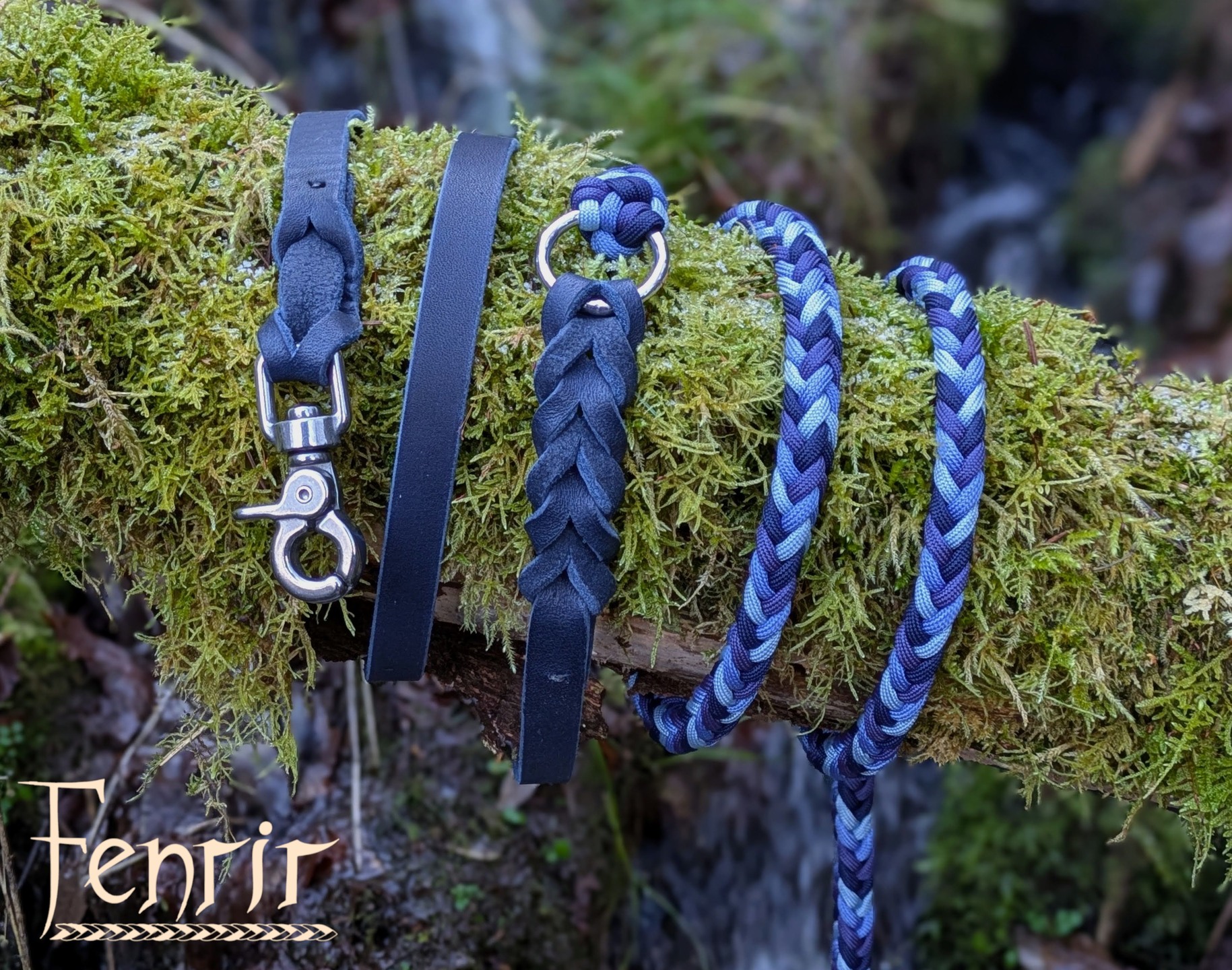 💧❤
#hundeliebe #hundeleine #paracord #leder #blau #handmadewithlove #smallbusiness #kombileine #kombination #fenrirhandmade