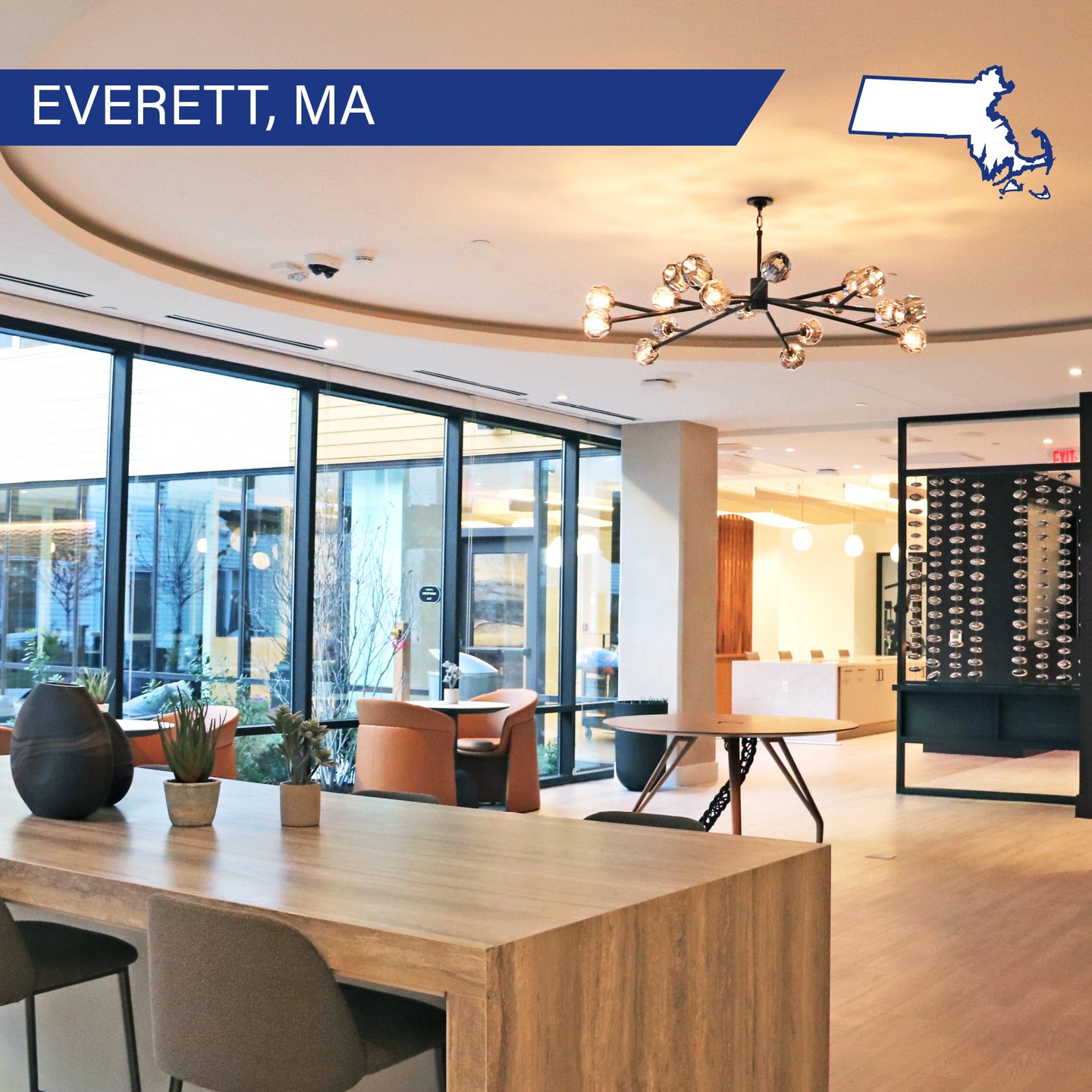 Metro Walls recently completed a new luxury apartment complex in Massachusetts. The Maxwell is a fantastic addition to the Everett area, offering a mix of studios, one-bedroom, and two-bedroom apartments.
Our team completed the exterior framing at level 1, interior framing, drywall, and RC channel installation. Our Acoustical Division installed various specialty materials including, turf baffles, Arktura Softgrid clouds, Acoufelt wall panels, and standard ACT ceilings.
To see more photos, check out our website!