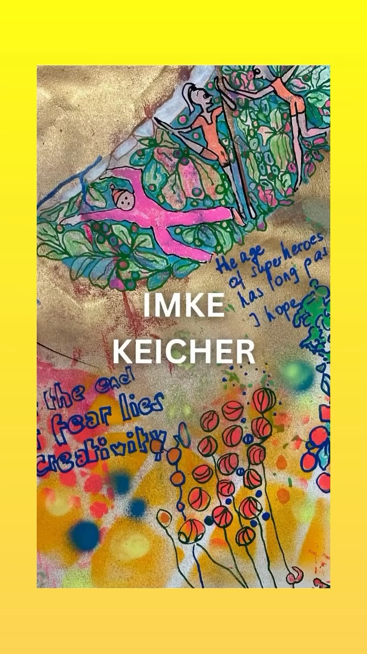 Totally happy @ #plantc_heidelberg … I created this canvas especially for this space … and had no idea how it would turn out … See for yourself 🤩