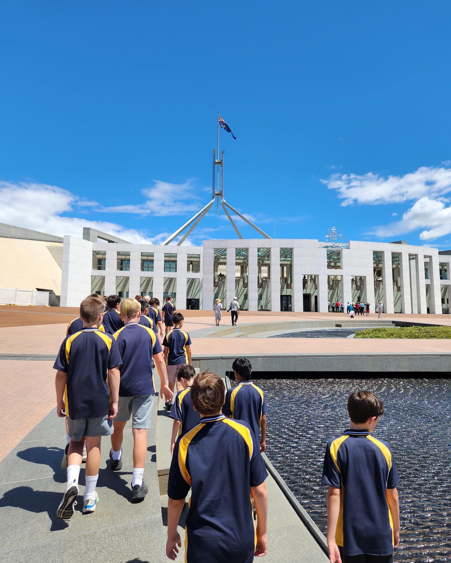 Last week, our Year 6 students undertook a memorable four-day tour to Canberra, immersing themselves in our nation’s politics, civics, government, and sporting history. They were a credit to themselves and our school - we could not be more proud of our students. Below are some special highlights:
1. Parliament House to see Question Time and visit @joshburnsmp.
2. National Gallery of Australia to see some incredible art.
3. National Capital Exhibition to learn about the story of Canberra.
4. Cycle Canberra to ride around Lake Burley Griffin
5. Australian Institute of Sport (AIS) to visit some of our athletes.
6. Questacon by night.
7. Australian War Memorial for a poignant wreath laying ceremony and tour.
8. The flight home!