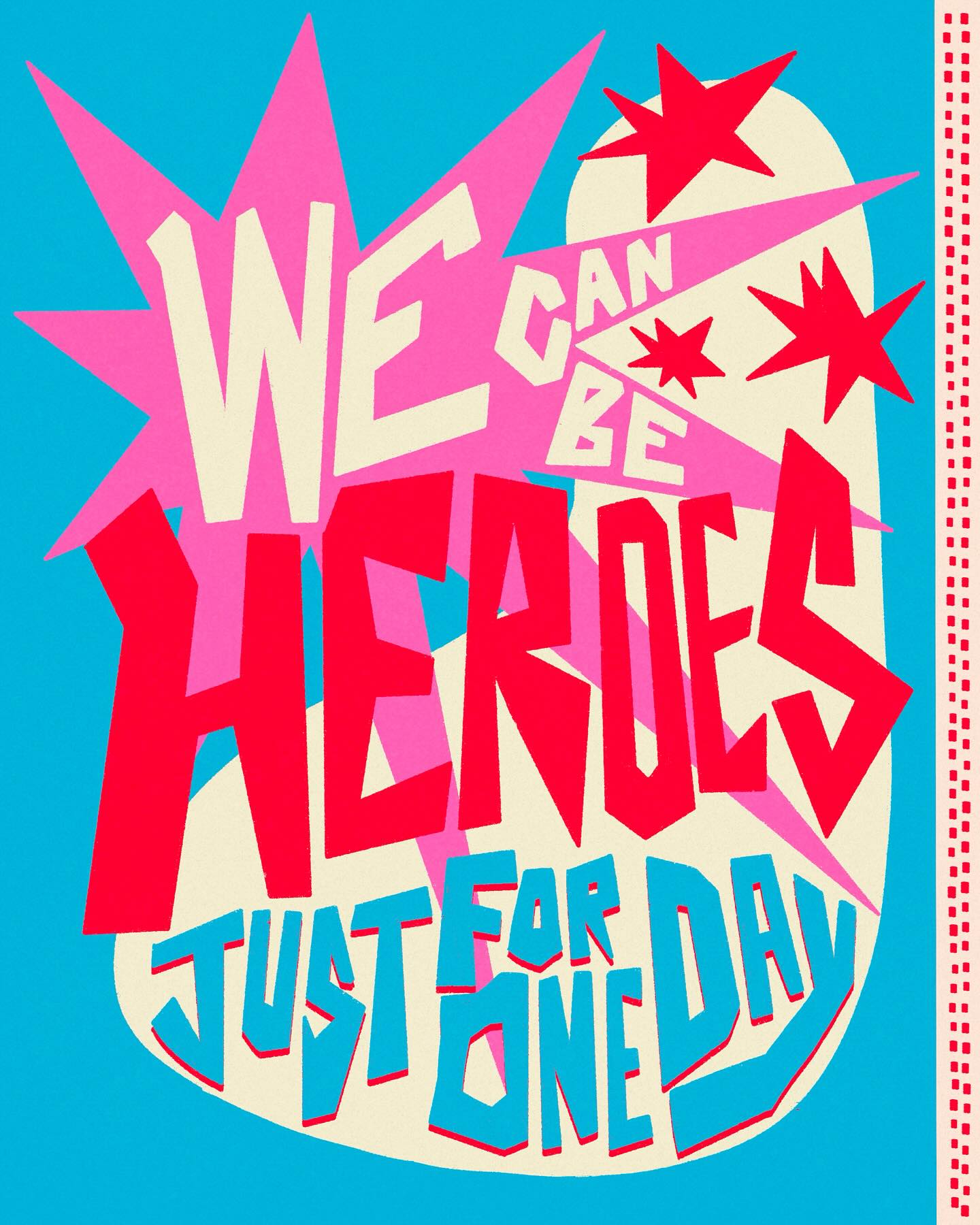 My late in the game entry for the #LoveYourselfWOT week four: positive affirmations and good vibrations, featuring David Bowie lyrics
#womenoftype #handlettering #davidbowielyrics #wecanbeheroes #typography