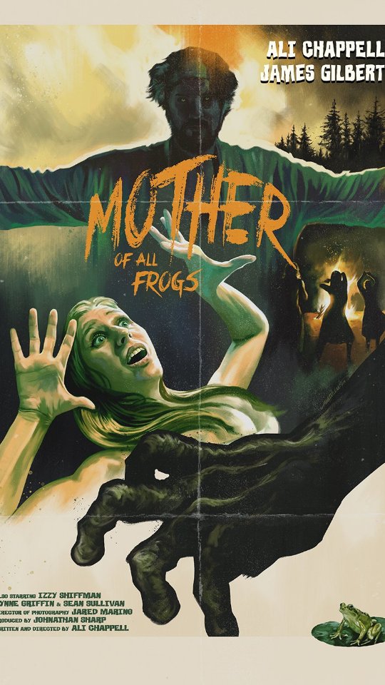 Check out the trailer for GOD OF FROGS. It is currently at the European Film Market - Berlinale.
I wrote, directed, and stared in the first chapter of this anthology, MOTHER OF ALL FROGS. Working with the other three directors was a dream, and we worked so hard to bring our visions to life. @abobb @richardtheartistlee @nana_metcalfe
Creature design and Fx by my buddies over at the @butchershopfx
Huge shout out to my cast @lynnegriff17 @sullybahn, Izzy Shiffman (@angieshiffy) amd James Gilbert!
And of course @jaredmarino_ and @liamhobanthrush who I've made like 3 films with now. My ride or dies.
Killer retro poster art by the incredible @mt_illustration