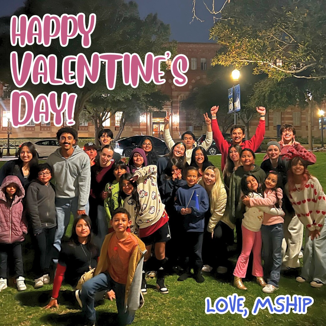 Happy Valentine's Day from our Mentorship family! We had a super fun weekday event at the Sunken Gardens at UCLA this past week. Love was in the air as our mentee and mentor pairs participated in various Valentine's Day themed activities!