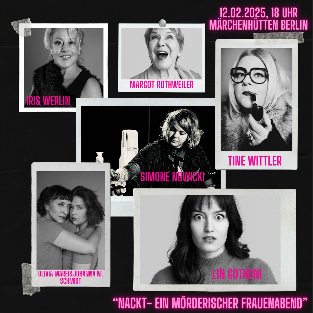 🎬 Kino gibt’s nicht nur bei der #berlinale , sondern auch als Kopf-Kino auf der Live-Hörspielbühne! ✨🎭
Diese Woche darf ich gleich zweimal in die Welten unglaublich toller Autorinnen eintauchen – und das macht mich richtig stolz. Heute freue ich mich riesig, das feministische Thinkpiece „Nackt“ von Johanna M. Schmidt @jms.prod zum Leben zu erwecken – gemeinsam mit diesen wunderbaren Schauspielerinnen:
🎤 @oliviamarei
🎤 @wittlerin
🎤 @iriswerlin
🎤 @margotrothweiler
🎤 @lingothoni
🎤 und mir als Geräuschemacherin 💕
Ich bin total aufgeregt, die Zeilen zum ersten Mal live mitzufühlen und sie mit Geräuschen zu untermalen. Das wird gut!
📍 Heute Abend, 18 Uhr in der Märchenhütte, Berlin – kommt vorbei! Es wird unglaublich wundervoll. ✨
#LiveHörspiel #FeministischesTheater #Nackt #JohannaMSchmidt #SoundOn #BerlinEvents #FoleyArt #geräuschemacher #geräuschemarin
#womeninsound #foleyartist #livegeräusche