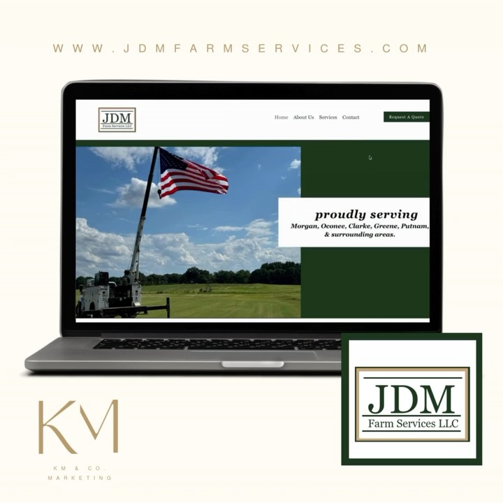 Exciting news - @jdmfarmservicesllc website is LIVE! 🎉 I am so happy to have created this for Jack at JDM Farm Services LLC! Now you can easily explore all the farm services, equipment repairs, land management solutions, and more they offer- all in one place! 👏🏻
Check it out and see how JDM Farms can help you with your agricultural needs!
www.jdmfarmservices.com
#websitedesign #logodesign #marketing #farmwebsite #kmcomarketing #graphicdesign