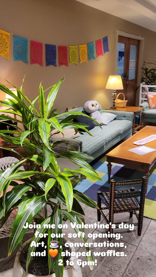 Tomorrow is the heart-felt opening of Sofa Stories, a pop-up art installation that invites to art, coffee and conversations. In the elevator lobby of 11002 Veirs Mill Road, converted for the occasion into a cozy living room. 😀 Join me, 2 to 6 and tell me all about your hopes for a better world.