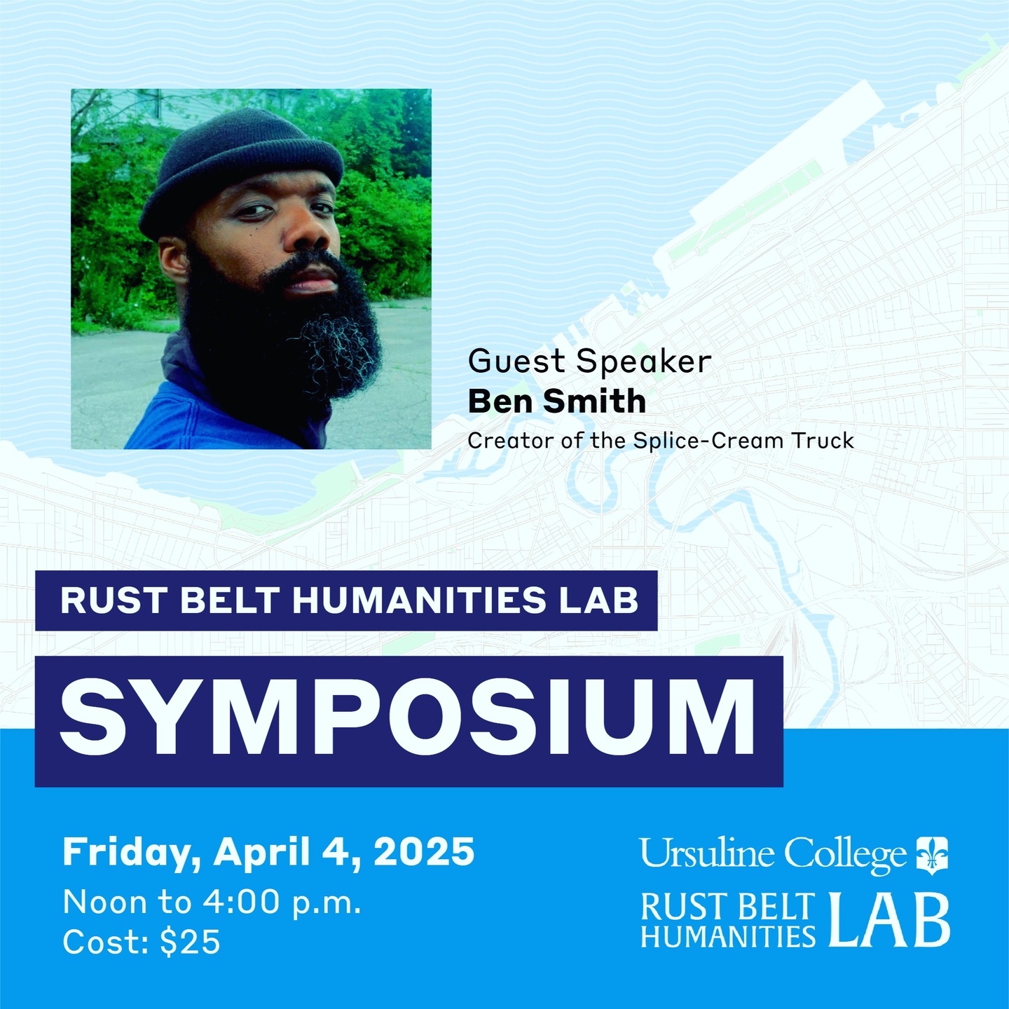 Our 2nd Annual Rust Belt Symposium will feature a visit from the Splice Cream Truck: "An ice cream truck with an analog recording studio, splicing communities together through stories!" Tell a story about place in exchange for an ice cream treat. Creator Ben Smith will speak later in the afternoon as a panelist about the importance of regional storytelling. Join us on April 4th @ursulinecollege Register here: https://lnkd.in/gN7jsbPh
@valentinolzullo @katie.trostel #rustbeltlab