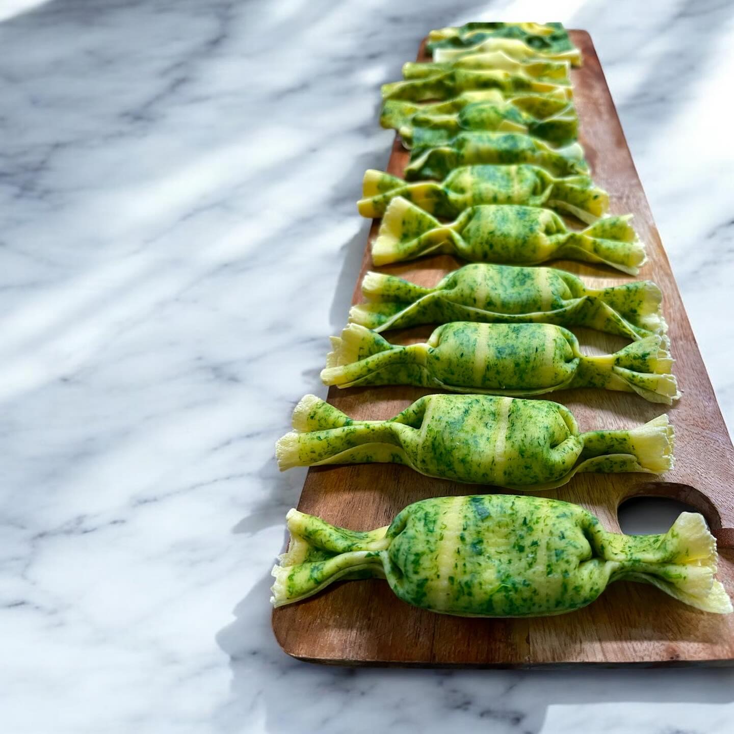 Handmade Green Pasta Candies | Bold green-colored pasta, handcrafted into a candy shape and filled with a rich blend of spinach and fresh ricotta. Each piece is carefully rolled by Chef Itai himself, ensuring the perfect texture and balance of flavors.
This dish, like many of our dishes of MarVa, was born in our test kitchen, where Chef Itai experiments daily with new recipes, ideas, and techniques. Always pushing the boundaries of flavor, he created this pasta as a fresh take on tradition—elevating simple ingredients into something truly special.
#FoodPorn #InstaFood #Chefsofinstagram #FoodPhotography #DinnerParty #LuxuryLifestyle #Foodie #Eats #foodart #PastaLover #HandmadePasta #GourmetFood #FoodieGram #ChefLife #tastingmenu #PrivateChef