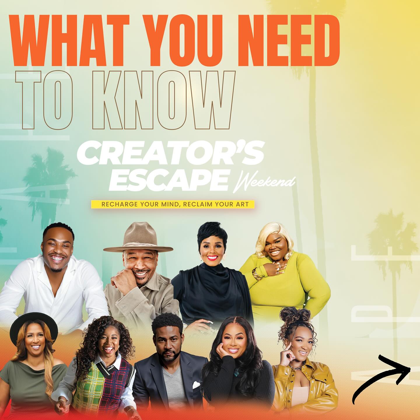 Here’s what you need to know about The Creator’s Escape Weekend. #CEW2025
If you’re coming double tap, share and invite a friend!
🚀When: February 21–22, 2025
📍Where: Orlando, Florida
Join this extraordinary lineup of industry leaders at the Creators Escape Weekend. This experience will feature powerhouse speakers and mentors ready to pour into your cup with their wisdom, knowledge and experience!
Who’s coming?
@iamjustinstorey
@stylistjbolin
@kymjenkins_
@joihunt_esq
@delanoajohnson
@devynistyles
@only1giovonnie
@myfaitherapy /@iammarilynshaw
@drmarcellinegirlie
@tekoapouerie
@moniquescarrillo
@melissalaboriel
... and more dynamic speakers/facilitators!
Don’t miss your chance to step away from the grind and prioritize YOURSELF & wellness while investing in your creative journey.
LEARN MORE HERE
http://thecreatorsescape.com
(Link in bio)
#CEW2025 / @creatorsescapecommunity