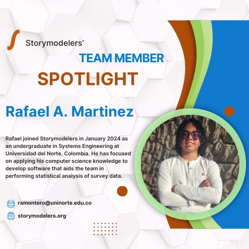 🚀 From classroom to real-world impact! Rafael used his coding skills to develop tools for research at The Storymodelers. Hands-on experience like this is key for students looking to grow!
🌟 Seek out research opportunities, apply your skills, and push your limits—you never know where it might take you!
Read more about Rafael’s journey: https://www.storymodelers.org/post/researcher-spotlight-rafael-martinez
#STEM #Engineering #DataScience
