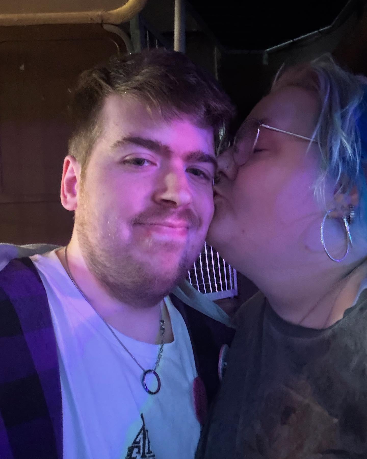 And for the first time, happy Valentine’s Day to my soulmate. The one who showed me what it was like to love someone and not just an animal. Thank you for everything. I love you. Here’s to many more with you my love @joshb_07_