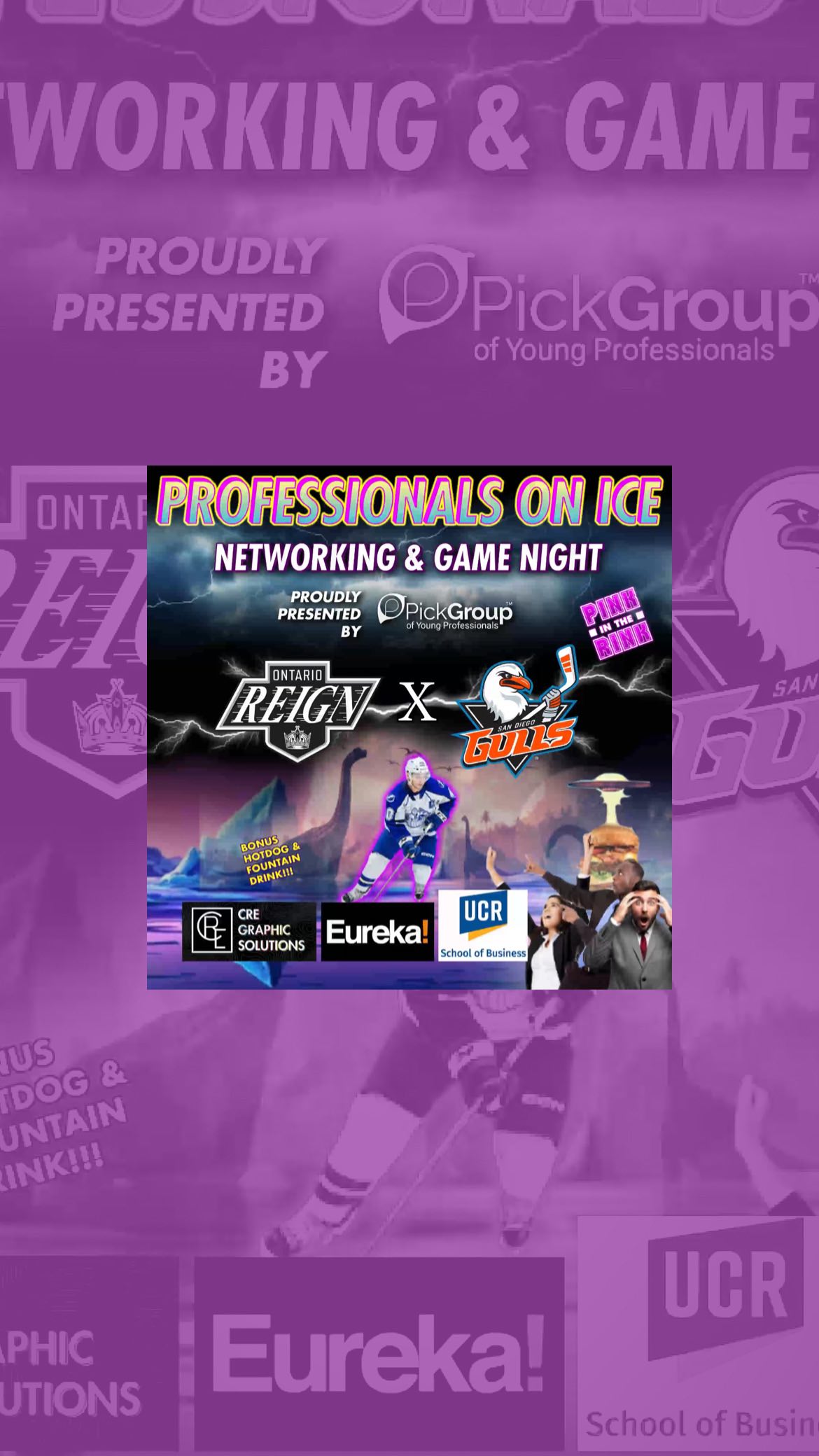 What a night to remember! ✨
We were thrilled to kick off the @pickgroup “Professionals on Ice” hockey and networking event with an incredible pre-game networking rendezvous! Young professionals from Riverside and the Inland Empire came together to celebrate community, connection, and the unique culture of the IE.
A huge thank you to Tamra Johnson and the @ucrbusiness for sponsoring this fantastic event, and shoutout to Caleb Corbell @ontarioreignhockey for scoring us amazing seats! 🎟️ The excitement didn’t stop there—everyone in section 209 got #FREE @innout gift cards 🍔, and the game kept us on edge with an intense overtime finish. 🏒🔥
We can’t wait to collaborate with you all again at future events!
💬 Tag your friends and tell us your favorite moment from the night!
📢 Roll Call:
@tiffanygrinkevich | Gary Grinkevich | @itsrissarayhere | @jacobguerard | Elijah Estrada | @oliviawilbur13 | @nickchoriego.cre | @zhu_strength | Tyler S. | Luqmaan Syed | Cecilia Figuero | @cierra_it.is | Anshuman Chiplunkar | @lCrisalca Campos | Kalayah Wilson | @lunger42
#PickGroup #YoungProfessionals #riversidecalifornia #NetworkingEvent #OntarioReign #CommunityConnections #HockeyAndNetworking #IEPride