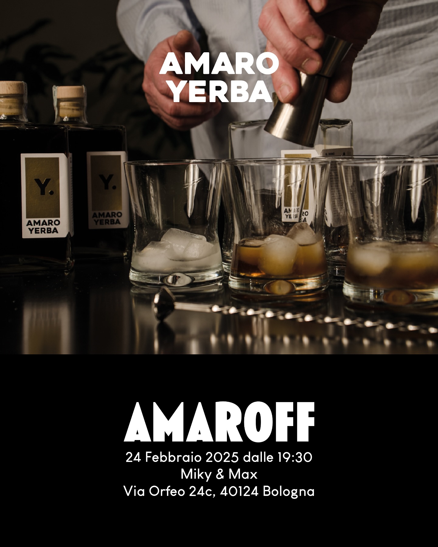 AMAROFF - il circuito off della Fiera dell’amaro
Lunedì 24 febbraio dalle 19:30 ti aspettiamo per provare Amaro Yerba presso il bar @mikyemax di Bologna.
L’iniziativa nasce all’interno di “Amaroff”, il circuito ideato da @amaroteca_official per portare in città eventi legati alla 5° edizione della Fiera dell’Amaro d’Italia e godersi la Fiera dell’Amaro d’Italia oltre la Slow Wine Fair.
Ti aspettiamo!
#amaroyerba #amaroitaliano #amaro #amaroteca #amaroff #fieradellamaro