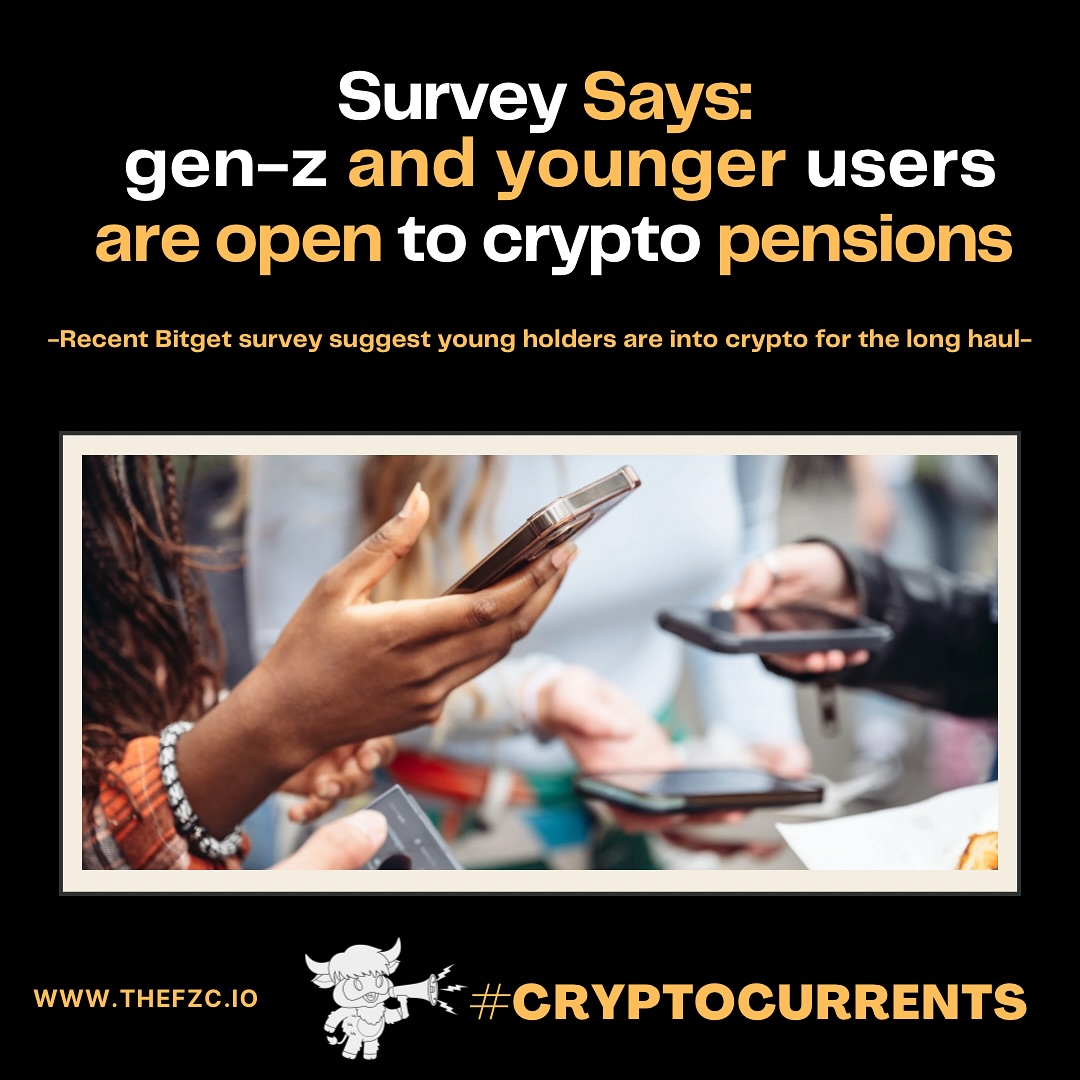 #TheCryptoCurrent || According to a January 16th Bitget report shared with CoinTelegraph, 40% of Americas’ younger generations have invested in crypto and up to 20% are ok with the idea of recieving their future pensions in tokens or other digital assets. This is a striking change in both the contexts of financial literacy and financial planning, as the option to explore and exploit digitial assets didn’t exists for prior generations. The survey also captured that 78% of those surveyed expressed more trust in “alternative retirement savings options” over traditional pension funds, further amplfying the move towards decentralized financial infrastructure and technologies as the youth population in America becomes the majority of the labor class.