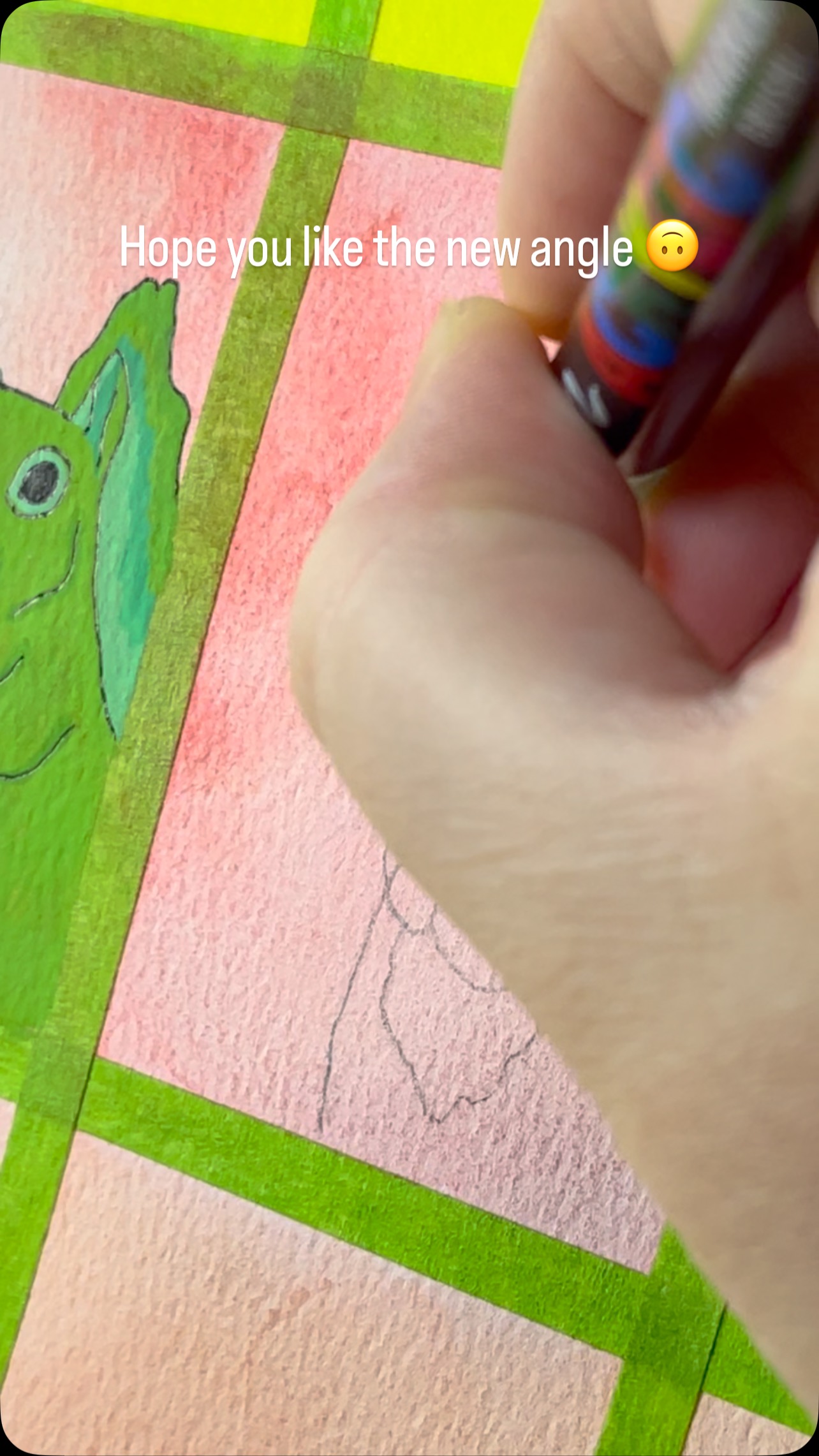 When you don’t check the new camera angle before recording… 😅 can you tell I’m less than an amateur?? #trueamateur #recordingart #artprocess #acrylicpaintmarkers #squirrelart #squirrelpainting #squirreldrawing #editing #videoediting