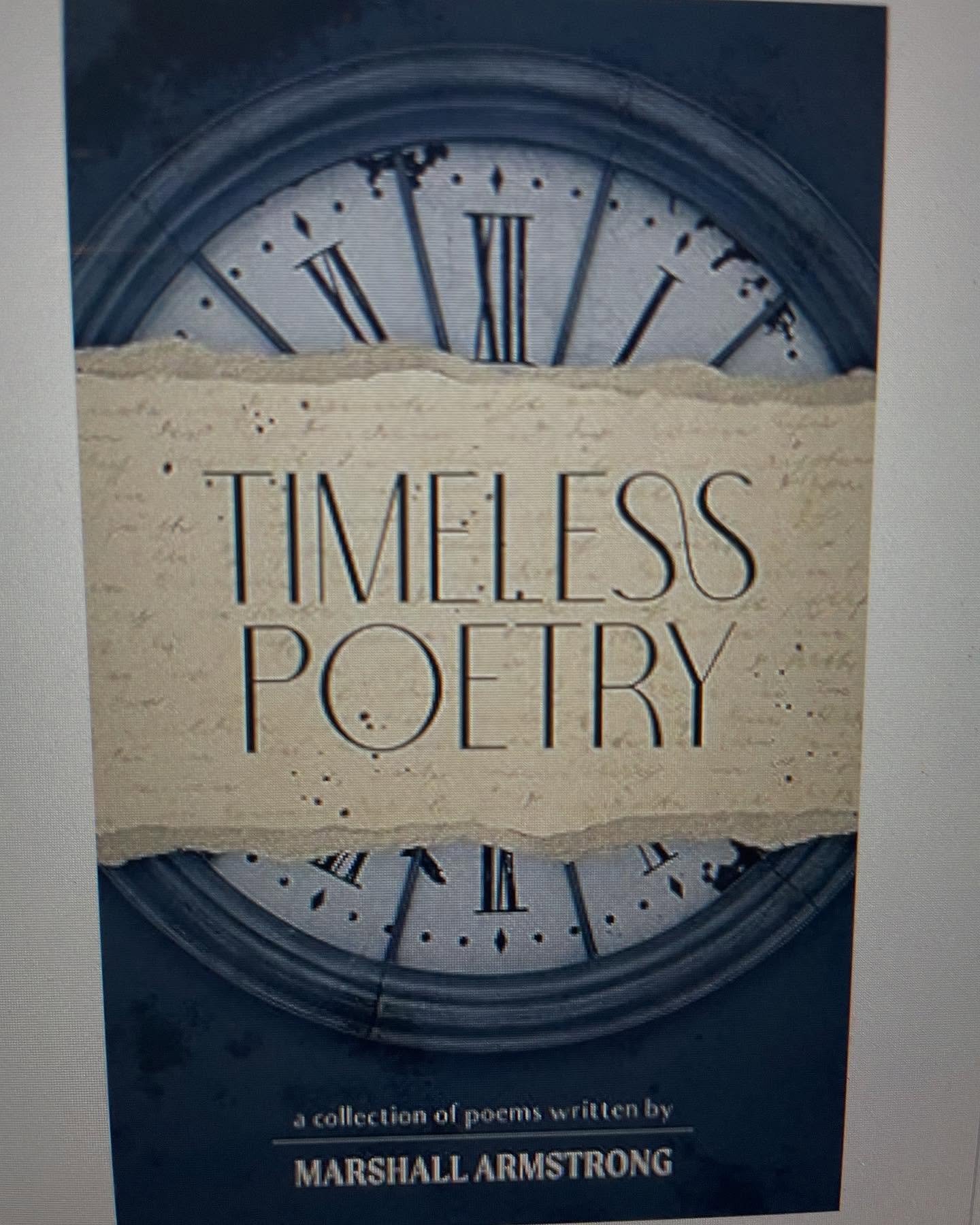Hi friends and family!! I wanted to let you know, my first poetry book, Timeless Poetry, is now on sale for just 1.99 in ebook format. Get your copy before the sale ends. Please do me a favor and leave a review. Thanks!! Here’s the link to the book:
https://a.co/d/64pzCai
I look forward to reading your review and what you thought about the book!!
#bellespalsypoetryguy
#pleaseleaveareview
#authorssupportingauthors
#poem
#poetry
#authorsofinstagram
#poetsofinstagram
#checkoutthisbook
#poetrycommunity