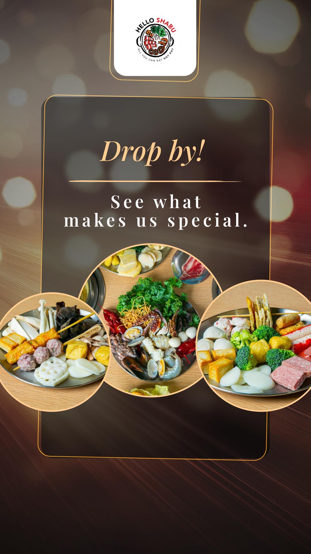 The flavor, the vibe, the service… we’ve got it all. Pay us a visit and experience it for yourself. #HelloShabu #GreatHospitality #ReadyWhenYouAre