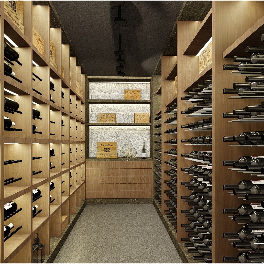 O requinte do armazenamento perfeito!
Uma adega bem projetada não é apenas um espaço para armazenar vinhos, mas um ambiente que valoriza cada garrafa. Neste projeto, a madeira natural e a iluminação estratégica criam uma atmosfera acolhedora e sofisticada, garantindo temperatura e umidade ideais para preservar os rótulos mais especiais.
Aqui, nós unimos estética e funcionalidade para transformar sua paixão por vinhos em uma experiência única.
O sistema de armazenagem em nichos oferece praticidade e organização, enquanto a iluminação indireta realça a elegância do espaço.
Seja para um grande acervo ou uma seleção especial, uma adega bem planejada faz toda a diferença. Este projeto aproveita a verticalidade do ambiente para garantir um design imponente e prático. A combinação entre madeira natural e iluminação quente reforça a sofisticação e acolhimento do espaço.