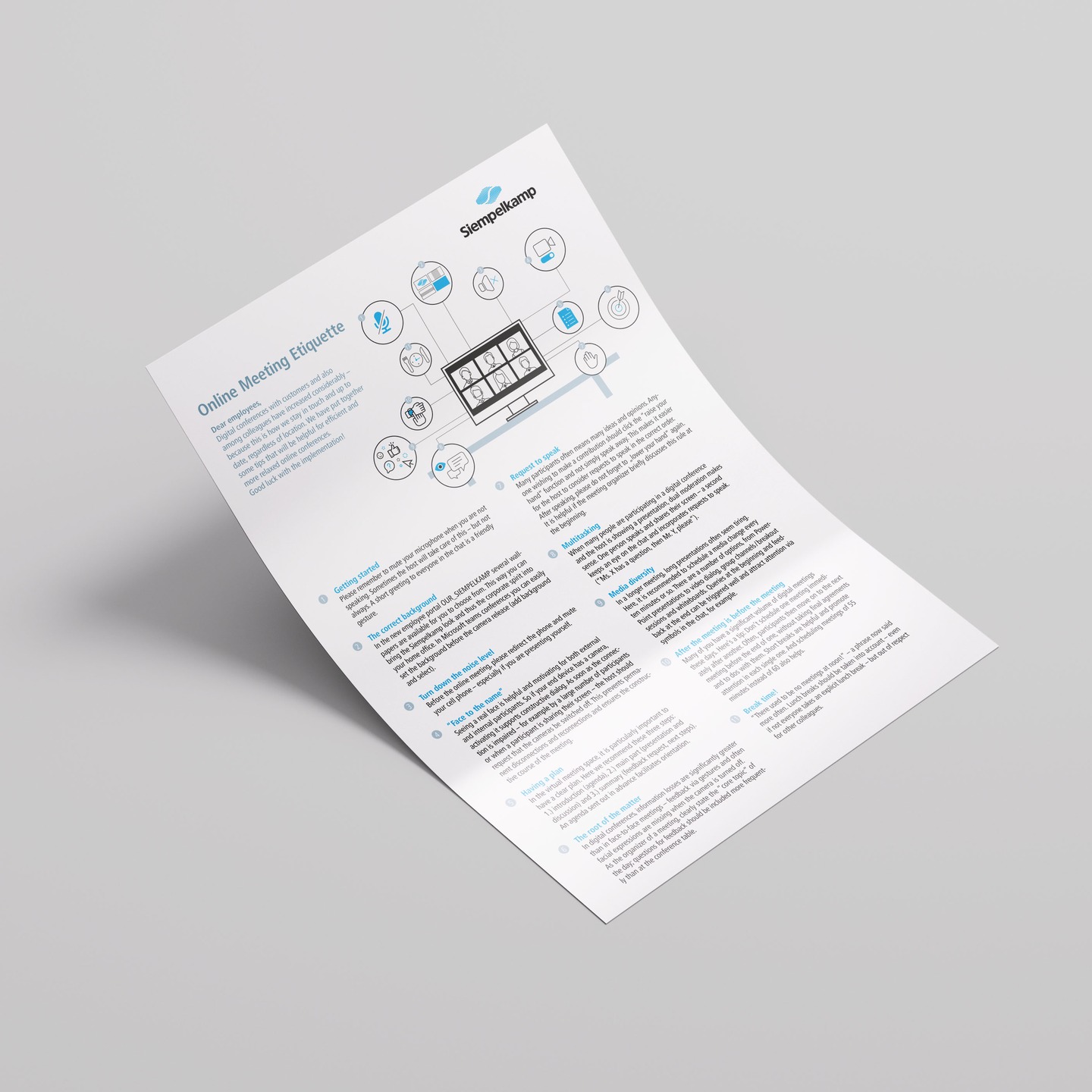 Interne Kommunikation; Layout und Illustration