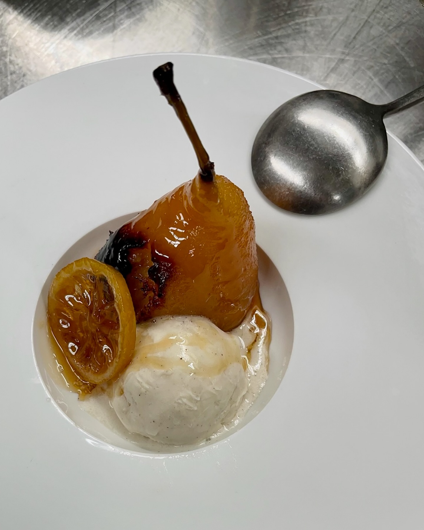 Poached pear in citrus syrup | Served with candied lemon and parve vanilla ice cream. 🍐🍋🍨 A delicate balance of sweetness and citrusy freshness, with creamy vanilla tying it all together.
MarVa can do it all —kosher, vegan, crazy dairy lovers—you name it! No matter your style, we create a dining experience tailored just for you. 🌿 #YallaMarVa
#PrivateChef #KosherDining #VeganGourmet #Foodie #FineDining #LuxuryCatering #Foodstagram #GourmetExperience #ChefLife #PlatingGoals #TastingMenu #MichelinChef #Eats #InstaFood #Gastronomy #ExclusiveDining #FarmToTable #ViralFood #FoodPhotography #ChefInspo #ParveDessert #ElegantEats #FoodieLife #EventPlanning #CateringServices