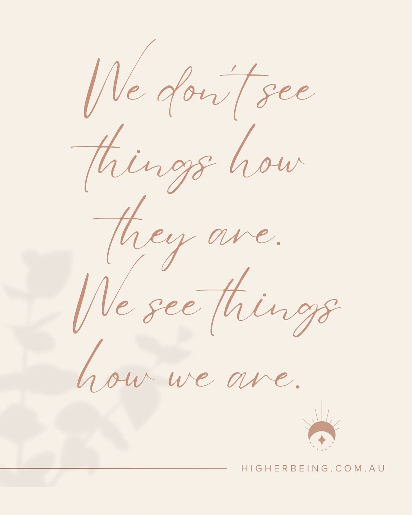 We all have different filters that distort the way we see and interpret the world around us. Our values and beliefs play a profound role in what we filter in and filter out… get curious around your own beliefs and take time to work out your values. It changes everything ✨
