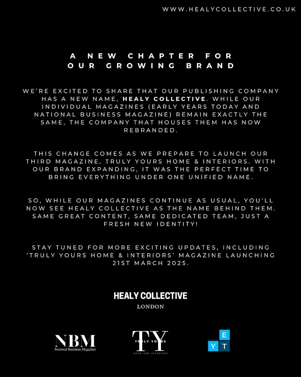 An update from us ☺️