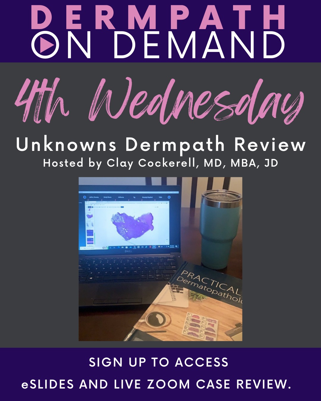 Grab some coffee and join us every 4th Wednesday at 7:00 AM CT for an Unknowns Dermpath Review hosted by Clay J Cockerell, MD, MBA, JD
@clay_cockerell #dermatologyresident #Dermatology #dermpath
Sign up LinkTree in Bio.