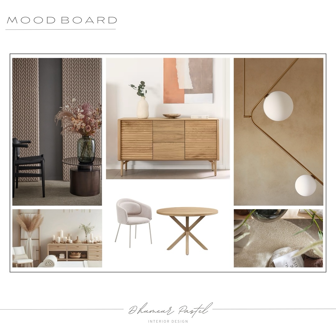✨ Créer un espace de détente en entreprise ✨
Ce moodboard a été conçu pour une salle de relaxation au sein d’une entreprise, un lieu où les collaborateurs peuvent souffler, se recentrer et retrouver de l’énergie. 🌿🕊️
Le design épuré, les matières naturelles et les tons doux apportent une atmosphère apaisante, propice à la détente et au bien-être. Bois clair, lumière tamisée, textures confortables… Tout est pensé pour une pause ressourçante.
Et si vous offriez à votre équipe un espace où sérénité et productivité se rencontrent ? 💆♀️💼
#InteriorDesign #Moodboard #EspaceDétente #BienÊtreAuTravail #DesignApaisant #SlowDesign #CorporateWellness