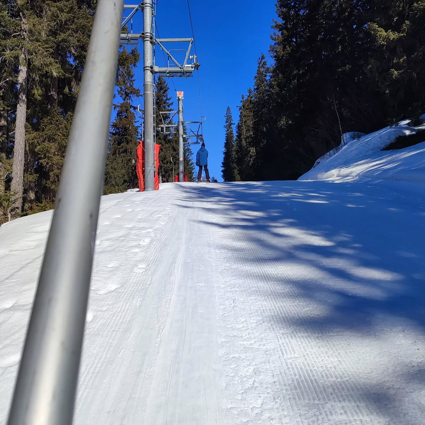 Alternative route back to Villaroger #teleskirhonaz #draglift #paradiski