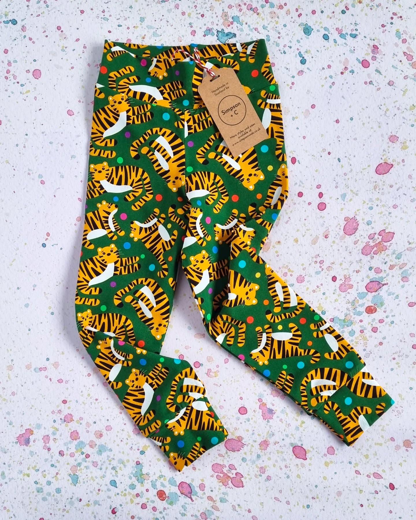 Grrrr! Tiger Tiger is my latest print, and it's absolutely gorgeous! I love the combination of orange cartoon tigers and the dark green background.
Tiger Tiger is available made to order in all of my lines (but remember I'll be closing made to order soon) and I also have a lot of smaller sizes of hippy pants in stock and ready to ship.
#madeinscotland #handmadeforbaby #handmadeforbaby #scottishkids #scottishmums #scottishparents #ukkidsclothing #ukparents #ukbrand #colourfulkids #nomoreboringclothes