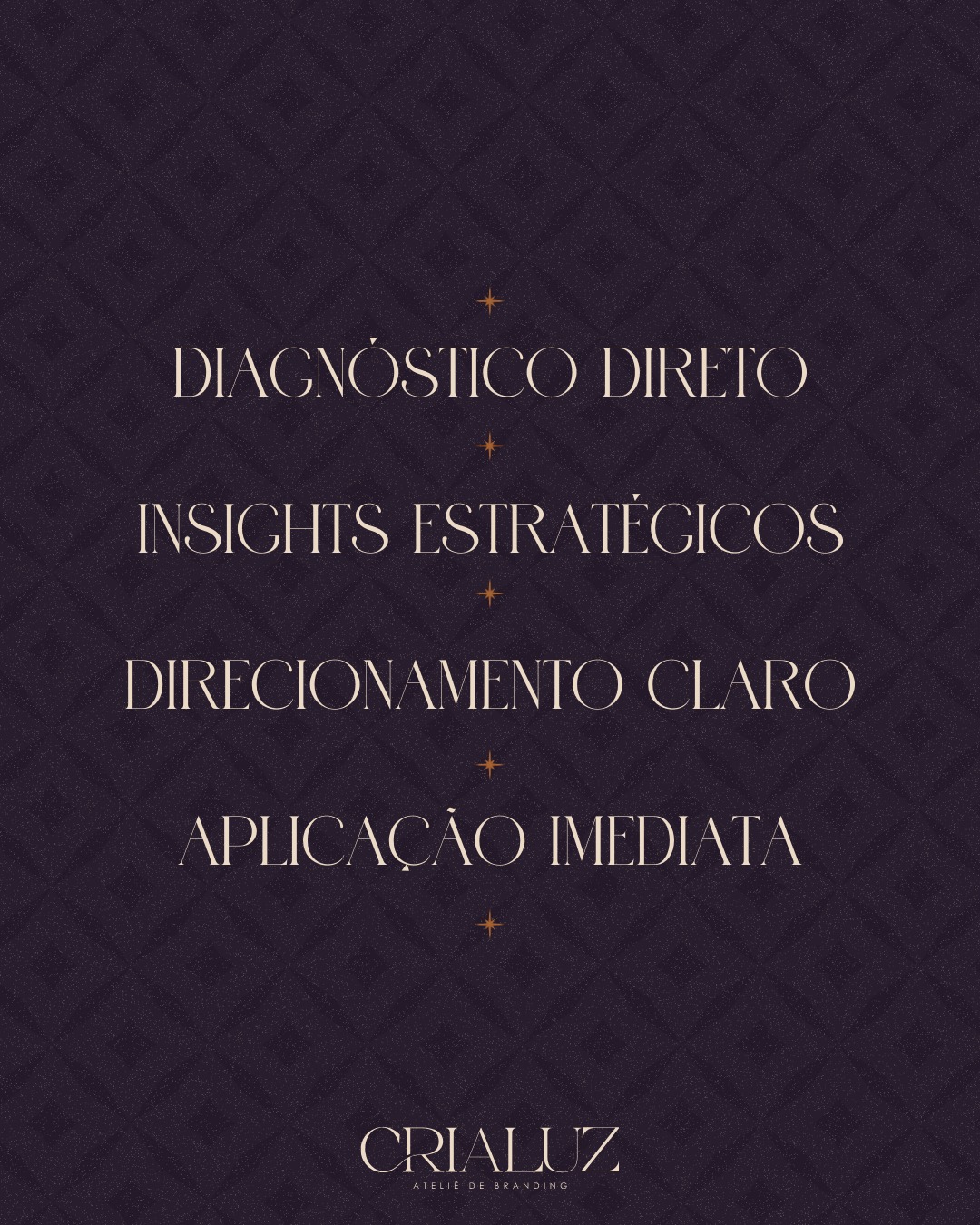 Estão sabendo da novidade? ⚡️
O Sprint de Branding é para marcas que precisam de um diagnóstico rápido, insights estratégicos e um direcionamento objetivo para corrigir esses bloqueios de forma imediata.
⚡ Diagnóstico direto → Identificamos o que está desalinhado.
⚡ Insights estratégicos → Você entende exatamente o que precisa ser ajustado.
⚡ Direcionamento claro → Definição precisa de ações.
⚡ Aplicação imediata → Soluções práticas para implementação rápida.
Se sua marca não reflete mais sua visão atual, está enfrentando desafios de comunicação ou precisa de ajustes certeiros sem um projeto extenso, o Sprint é a resposta.
Agende o seu. O que falta para sua marca crescer está aqui.
Link na bio!
#BrandingSprint #DiagnósticoEstratégico #PosicionamentoDeMarca #Crialuz #MarcasQueCrescem #IdentidadeDeMarca