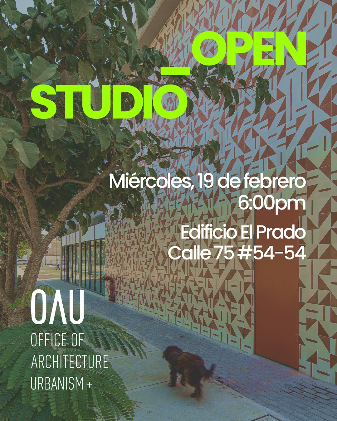 Este miércoles 19 de febrero abrimos las puertas de nuestro estudio en Barranquilla.
Los invitamos al primer OPENSTUDIO, un espacio para compartir nuestro trabajo, conocer los proyectos en los que hemos estado inmersos y conocer el lugar donde todo sucede.
¡Los esperamos!