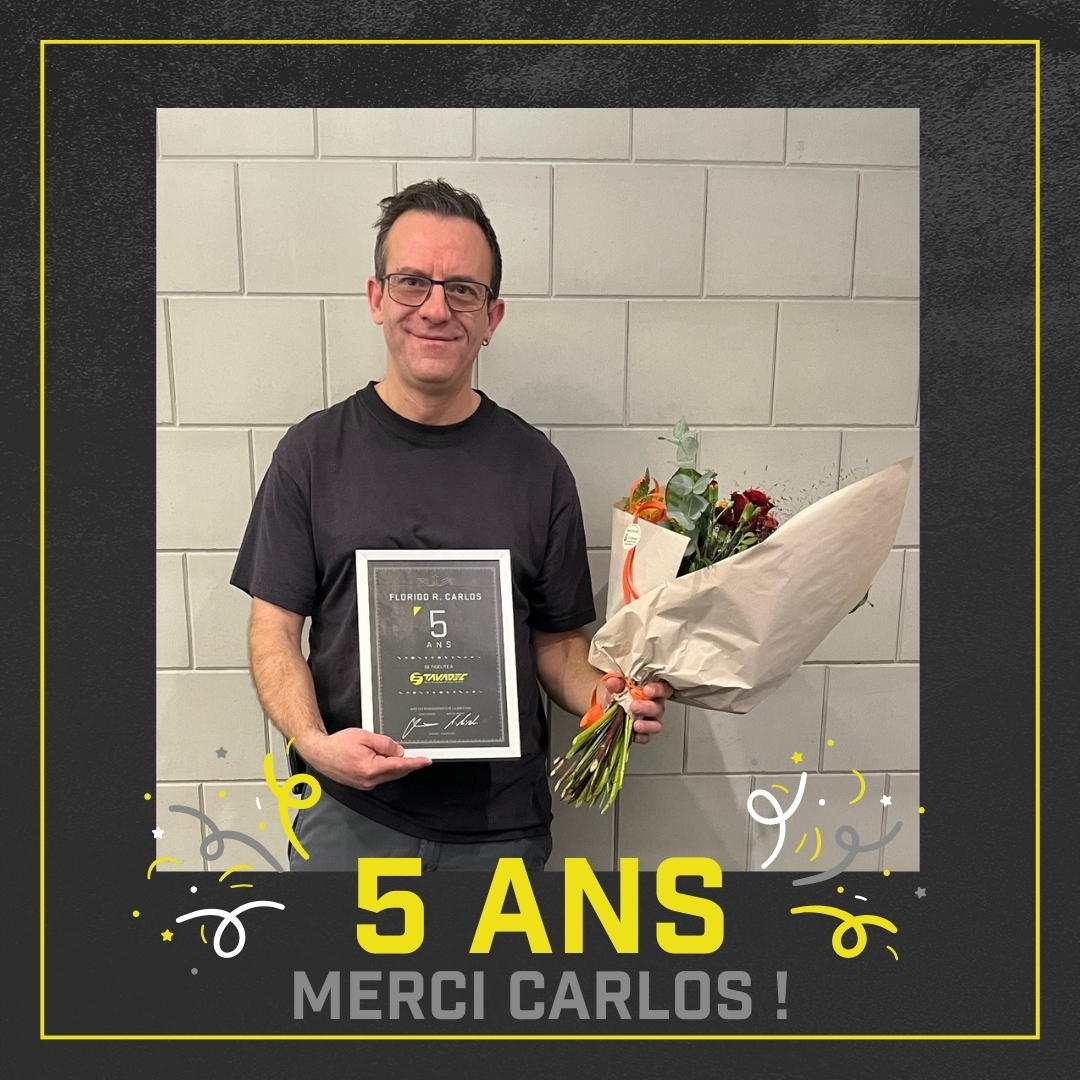 Félicitations à Carlos pour ses 5 ans chez Tavadec 🎉🎂
Un immense merci pour son engagement et son travail tout au long de ces années.
Nous sommes ravis de t’avoir dans l’équipe et nous nous réjouissons de continuer l’aventure ensemble !
#tavadecsa #jubilee #5ans #remerciements