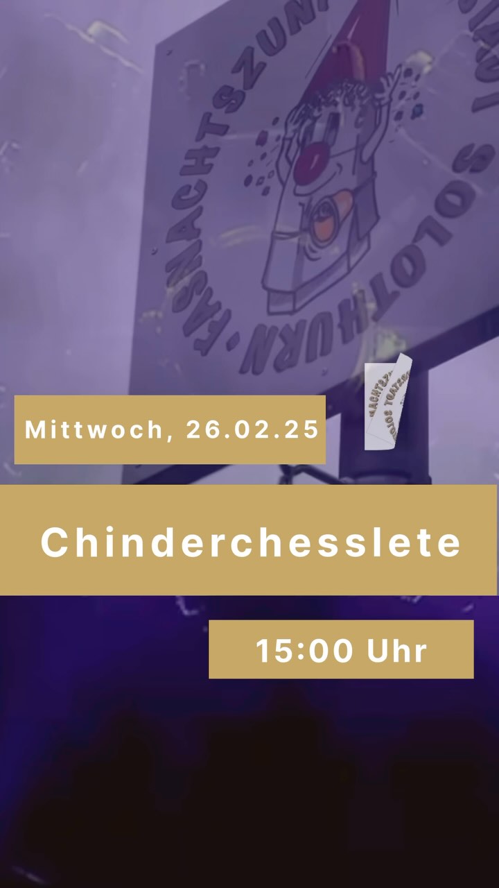 Zum 60. Mou dued d'Vorstadtzunft d'Chinderchesslete verastaute. MI 26.02.2025 ufem Dornacherplatz. Los geids am 15:00
.
.
.
.
.
.
.
.
vorstadtzunft #vorstadtzunftsolothurn #fasnachtszunftvorstadt #stammzunft #solothurn #solothurncity #solothurntourismus #solothurnguide #solothurner #solothurnerin #solothurnfasnacht #solothurnerfasnacht #vorstadtsolothurn #vorstadt #wagenbauhunft #chinderchesslete