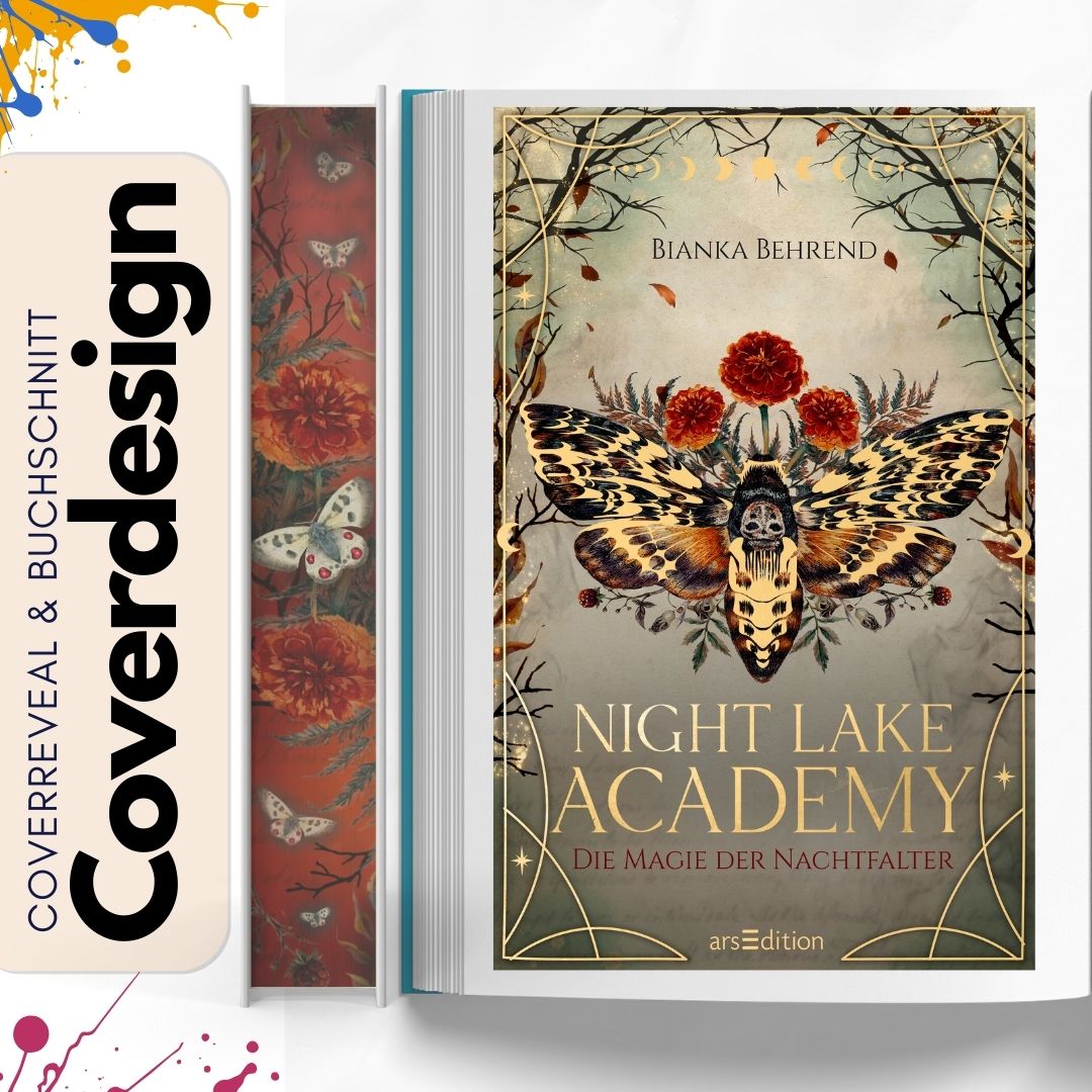 Heute wieder ein eingeschobener Coverreveal! Sorry, ich komm wirklich nicht mehr hinterher 😅
Hier seht ihr das erste Cover, was ich für @enchanted_by_arsedition gestalten durfte. Es ist eine Klappenbroschur mit umlaufendem Farbschnitt einer wunderschönen Veredelung und natürlich noch schönerem Inhalt aus der Feder von @bibibuecherverliebt
Hier ist der Klappentext:
Hannah trägt die Magie der Nachtfalter in sich. Doch seit sie die Night Lake Academy besucht, kämpft sie mit ihren unausgebildeten Fähigkeiten.
Bis eines Nachts eine Frau auftaucht, die die Magie dreier Elemente beherrscht - eine Unmöglichkeit in Hannahs Welt.
Als dann plötzlich böse Schattenwesen in die Academy eindringen und die Magie einiger Schüler:innen aussaugen, ist klar, dass hier ein großes Komplott im Gange ist.
Was hat es mit Hannahs eigenen Fähigkeiten auf sich? Und warum muss der Sohn des Princeps gleichzeitig so gut aussehen und so nervig sein?