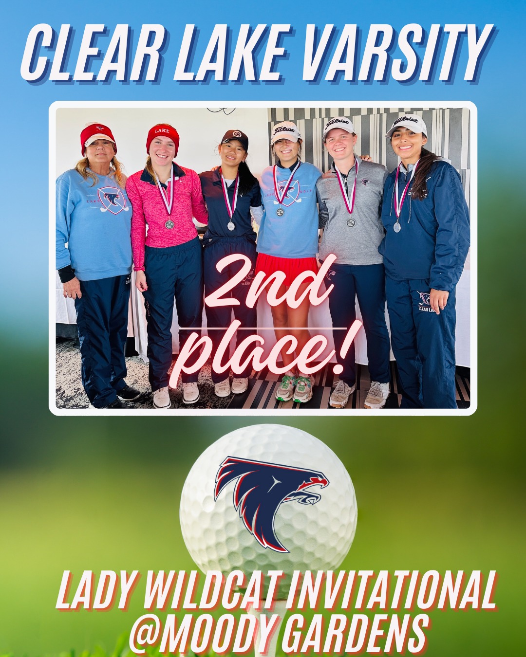 Lady Falcons Varsity team finished 2nd in a 2-day tournament in some tough weather conditions @Moodygardens!! We are so proud of you ladies!!