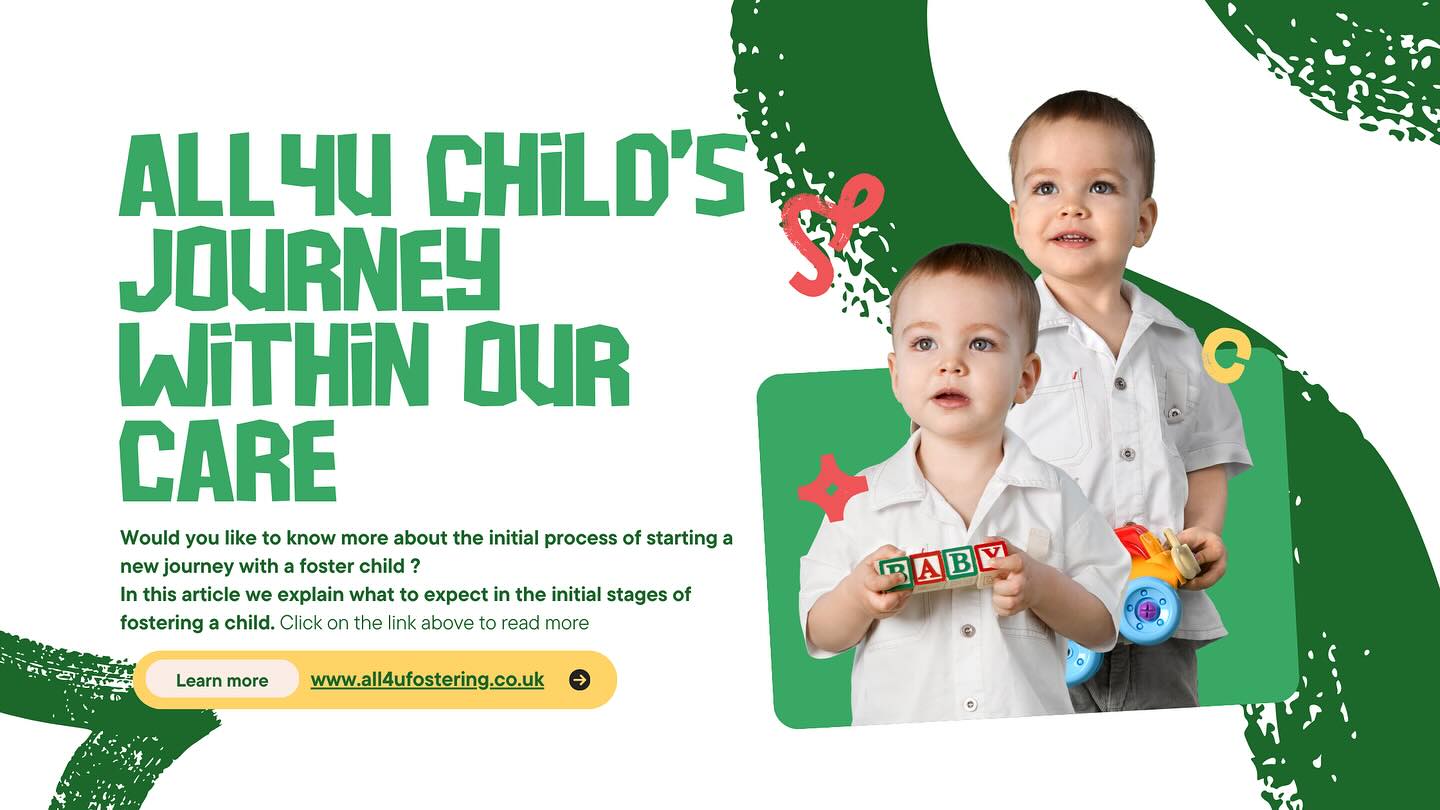 Do you ever wonder what the initial process is if you start a fostering journey with ALL4U? Check out our website to read the full article. Do you , or do you know anybody who has spare time, children that have gone to Uni, are you looking for a rewarding new career? Fostering comes in so many forms , whether it is permanent places, temporary places, day care, respite care, parent and child placements or a grandparent type role. We’d love to hear from you for a chat and to answer any questions you might have : 01959 535025.