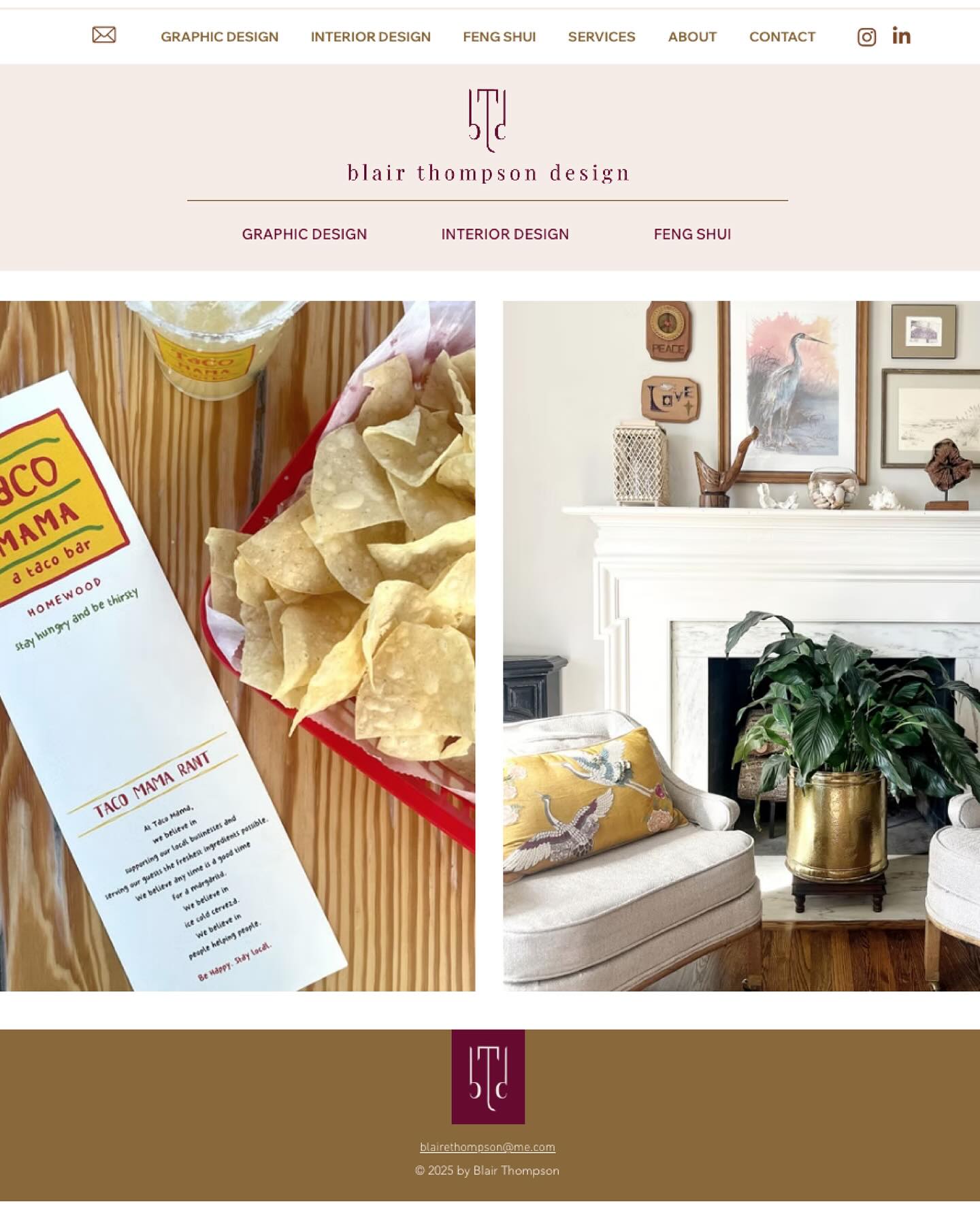 As a graphic designer, I KNOW the importance of a strong and consistent brand! However, finding the time and focus to create my own has been a challenge! After many years in this world, I’m thrilled to introduce the refreshed Blair Thompson Design — now properly accompanied by a new logo and website {link in bio}! Excited for all the new connections and creative projects ahead—let’s make 2025 a beautiful one! ✨
#logodesign #websitedesign #graphicdesign #graphicdesignportfolio #interiordesign #logodesigner #branding #fengshui #designyourlife