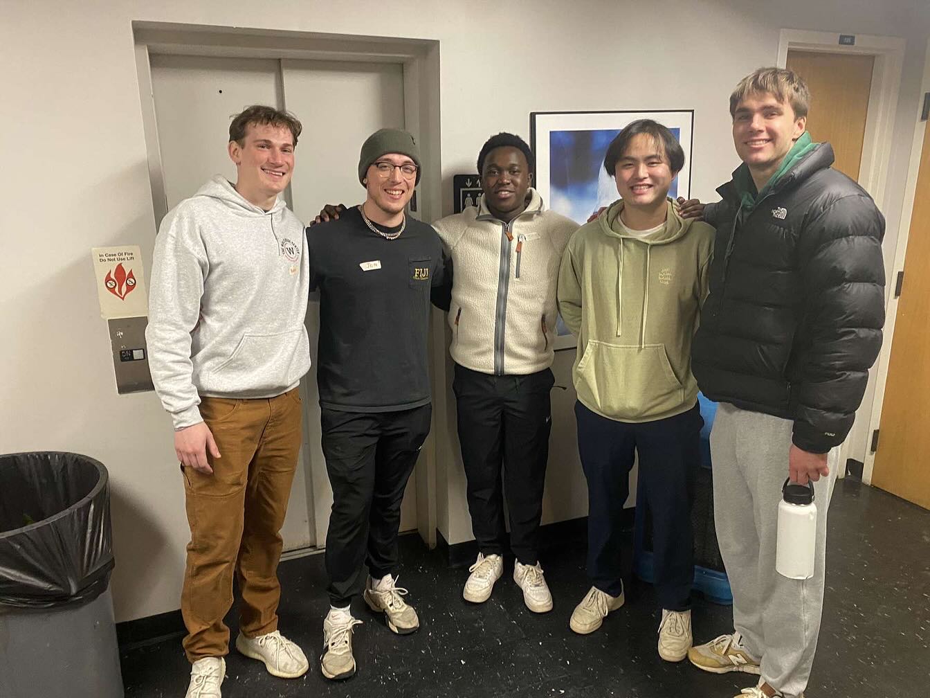 Working with the Women’s City Club, our old chapter house, and doing some community service. Plastering walls, organizing food and clothes, painting. Shoutout to the brothers that helped with this