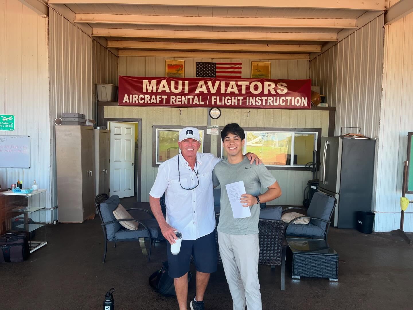 Congratulations Jared on passing your check ride! Officially a private pilot 😁 #congratulations #mauiaviators #privatepilot