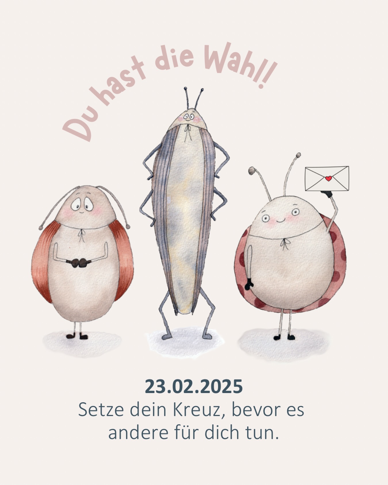 🌈 Unsere Kinder lernen von uns.
Du zeigst deinen Kids jeden Tag, wie wichtig es ist, für sich selbst und andere einzustehen – sei es, wenn du ihre Gefühle begleitest, für Gerechtigkeit auf dem Spielplatz sorgst oder ihnen Empathie und Respekt vorlebst. Warum nicht auch bei der Wahl? 💕
Am 23. Februar ist Bundestagswahl! Deine Stimme zählt – vor allem für Themen, die uns als Familien am Herzen liegen: Bildung, Klima, Zusammenhalt und eine vielfältige, gerechte Gesellschaft. Mit deinem Kreuz setzt du ein Zeichen für eine Zukunft, in der Respekt und Miteinander selbstverständlich sind. ✨
Falls du am Sonntag keine Zeit hast:
💌 Briefwahl geht noch! Wenn du deinen Wahlbrief bis spätestens Donnerstag, den 20. Februar, vor der letzten Leerung in einen Briefkasten wirfst oder in einer Postfiliale abgibst, stellt die Deutsche Post zu, dass er rechtzeitig ankommt. Aber: je eher, desto besser!
🏛️ Oder du gehst einfach schon jetzt ins Wahlamt und wählst direkt vor Ort per Briefwahl – schnell erledigt, vielleicht sogar mit einem kleinen Ausflug und Coffee-to-go. 😉 Die Kids finden den großen Stimmzettel oft ziemlich spannend!
Unsere Kinder lernen von uns – lass sie sehen, wie wichtig es ist, Verantwortung zu übernehmen. Deine Stimme macht den Unterschied. Für sie. Für uns alle. 🌱❤️
#unserekinderlernenvonuns #gehwählen #deinestimmezählt #familieundzukunft #vielfaltstärken #btw2025 #bundestagswahl #demokratieleben
