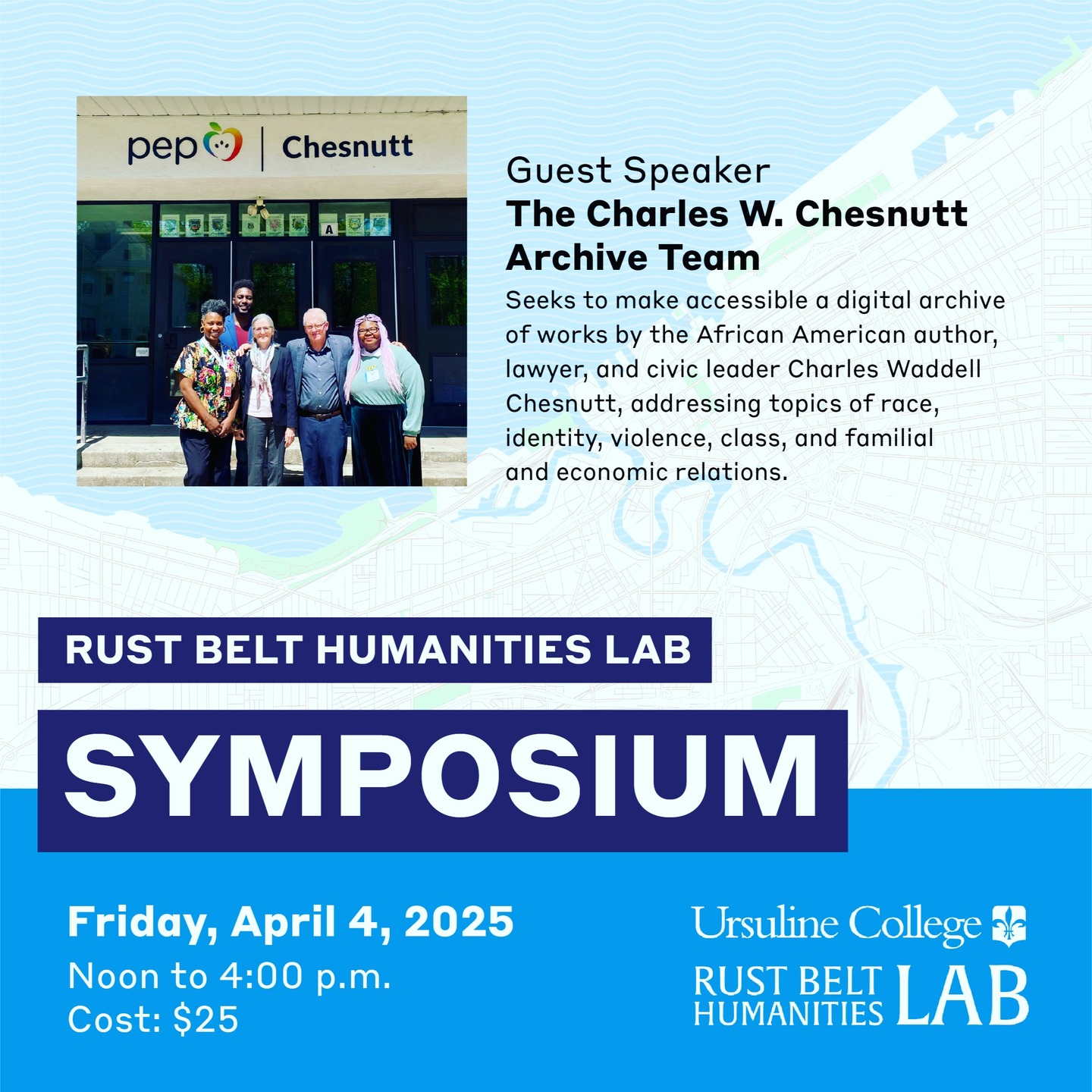 Join us on April 4th for our annual Rust Belt Humanities Lab Symposium at @ursulinecollege. Learn about the amazing work of the Charles W. Chesnutt Archive Team as they spotlight the legacy of a transformative Cleveland writer and seek to build community around his work.
Register here: https://secure.acceptiva.com/?cst=6DKzh4
Learn more about our work here: www.rustbeltlab.org
p.s. @nybooks recently recommended a new biography of Chesnutt! Read about it here: https://www.bowdoin.edu/news/2025/02/bowdoins-chakkalakal-earns-praise-for-charles-chesnutt-biography.html
And of course, @beltpub @beltbooks released a beautiful edition of The Morrow of Tradition as part of their "Revival Series": https://www.arcadiapublishing.com/products/9781948742344?srsltid=AfmBOoqkiWM901VCsqzJGp3qJohhd0FDc3yXw2D9PvKsTuoHmX8EYmuT