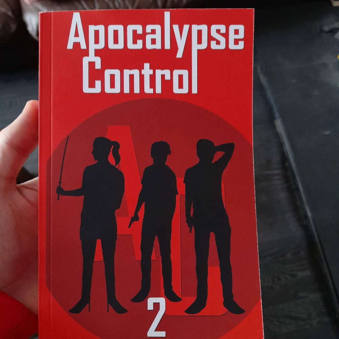 I love it when the print's perfect the first time :)
Apocalypse Control: 2 is currently available for pre-order, and is coming out on the 1st of March! Find it on my website in my bio!