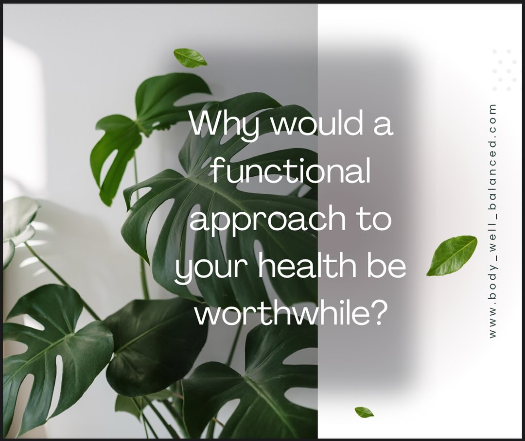 -Why would a functional approach to your health be worthwhile?
While the Medical system today focus on symptom and disease treatment, a functional holistic approach addresses the foundations of health and look deep into the root causes of why the symptoms are showing up in the first place.
Functional labs give us the window into the body’s function and what weaknesses we can address.
This approach is the best investment you can make to your health!
Check bio for what functional labs we offer!