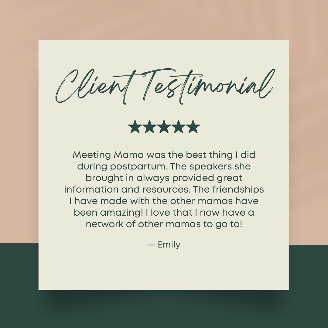 Getting love from previous clients about the impact of Meeting Mama on their postpartum experience is the absolute best! Thank you, thank you for sharing 🫶
If you’re newly postpartum, or know a new mama, we have a group starting at the end of March!!
.
.
.
#clientreview #testimonial #clienttestimonial #newmom #newbaby #momgroup #gtx #roundrockmoms #austinmom